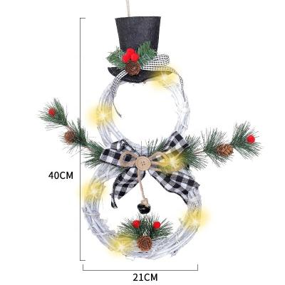 China Europe and America China Products Pendant Led Light Artificial Christmas Wreath for sale