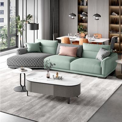 China Modular Wholesale Luxury Furniture Home Fabric Modern Simple Hotel Couch Living Room Seater Leathaire Sofa for sale