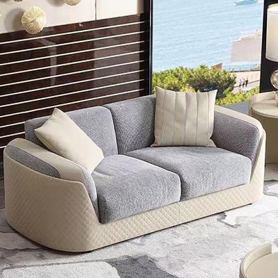 China Modular High Quality Customized Color European Design Sectional Fabric Couch Set Indoor Living Room Furniture Cotton Linen Sofa for sale