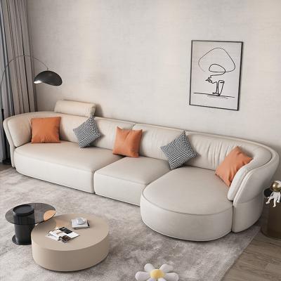 China Modular Modern High End Home Italian Minimalist Design Wood Frame Couch Set Furniture Living Room Fabric Sofa for sale