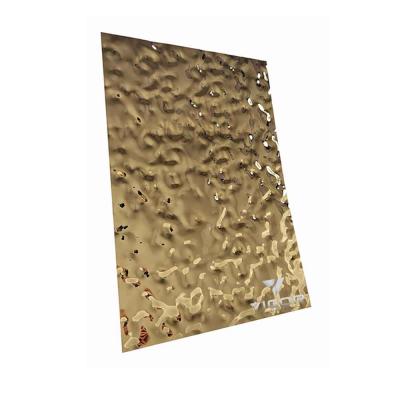 China Architecture decoration and pvd coating sus 201 stainless steel color gold leaf decorative stainless steel mirror 304 stainless steel sheets for sale