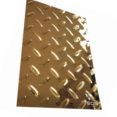 China Architecture decoration and workmanship high quality non-slip 201 304 316 stainless steel plate special sheet for indoor anti-skid for sale