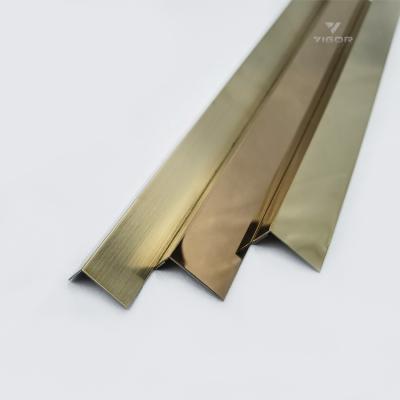 China Factory Price Stainless Steel Metal Corner Profile Corner Profile Stainless Steel Tile Trim Wall Trim Modern Contemporary Style for sale