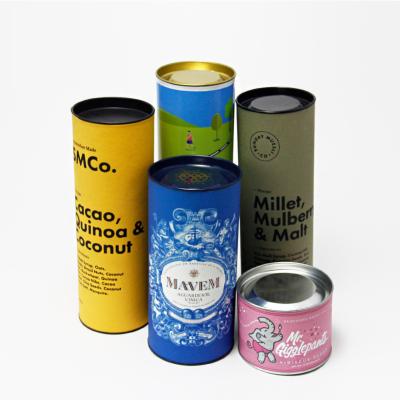 China Recyclable Free Sample Tea Paper Tube Packaging Food Grade Paper Tube Packaging for sale