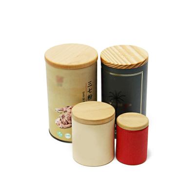 China Recyclable Food Grade Paper Tube Customized Design Tea Bag Package Box Cardboard Food Health Supplement Paper Tube With Roll Edge Packaging for sale