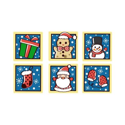 China 2021 Recyclable Customized Size Recyclable Christmas Window Sticker for sale