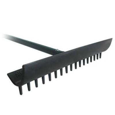 China Sturdy Solid Plastic Head+Aluminum Handle 2 Curveform Side Rake For Golf Course for sale