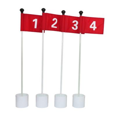 China Hanging Solid Flag With Numbers Golf Green Flag With Cup Set for sale