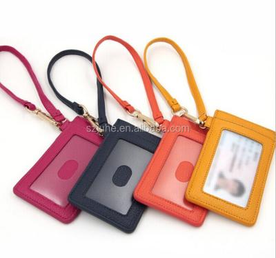 China Customized PU Leather ID Card Leather Luggage Tag for sale