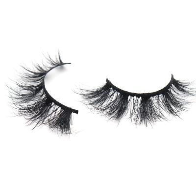 China Wholesale 3d 100% Natural Slim Black Long Strip Mink Eyelashes With Eyelash Boxes Custom Logo for sale