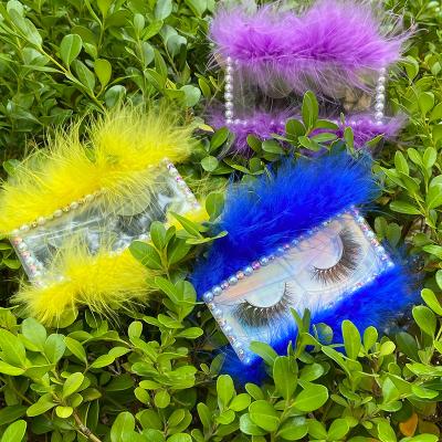 China Wholesale Custom Wholesale Natural 3d 25mm Mink Eyelashes Eyelash Box Packaging Vendor for sale