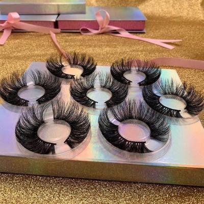 China Long Small Hot Selling Faux Natural 3d Bulk 25mm Mink Eyelashes Real Full Fluffly Strip 25mm 3d Mink Eyelash With Lashbox for sale