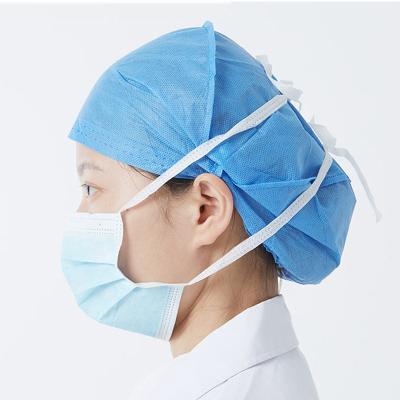 China Mascarilla quirurgica sterilized protective tie on mask with head loop mask with neck strings for sale