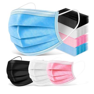 China Medical Pink Surgical Face Mask Nurse Face Mask High Quality Pink Disposable Nonwoven Safety Face Mask 3Ply Anti-Dustface Earloops for sale