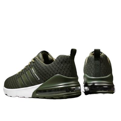 China 2021 Fashion Trend Brand Air Cushion Men Running Shoe Ladies Men Black And White Custom Made Sneaker Women for sale