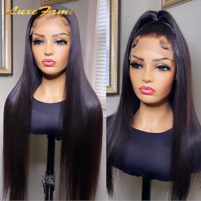 China Cheapest Price 13X6 Transparent Swiss Lace Wig Silky Straight Wave, Long Straight Lace Remy Human Hair Wig, Hair Front Lace Wig for sale