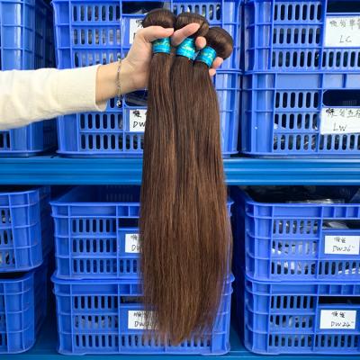 China Silky Straight Wave Excellent Quality 4# Big Stock Grade 12a Virgin Hair, A Single Distributor Virgin Hair, 4# Virgin Cuticle Aligned Raw Hair for sale