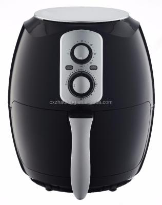 China S/S 304 2.6L Manual Mechanical Heating Element Oil Free Portable Air Fryer With Suction-Out Type for sale