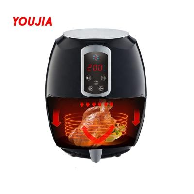 China Household factory wholesale stainless steel smart toaster single color safety air sharp deep fryer small without oil for sale