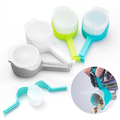 China Sustainable Kitchen Household Tool Closure Keeping Sealer Clamp Plastic Bread Snack Sealing Clip Seal Pour Food Storage Bags Clips for sale