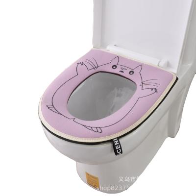 China Viable Hot Round Thick Warm Household Cute Winner Toilet Seat Toilet Cover With Hand for sale