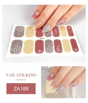 China Fashionable Wholesale 2021 Hot Selling Popular Nail Stickers Shape Professional Leopard Print Nail Stickers For Girl Lady for sale