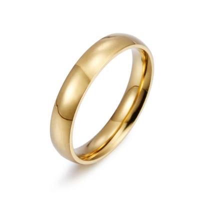 China Hot Sale Simple Plain Rings Fashion 8mm Luster Alloy Western Rings For Couples Trendy Jewelry 2021 Wholesale for sale