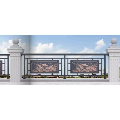 China modern security grill design for balcony pipe square balcony fence designs for sale