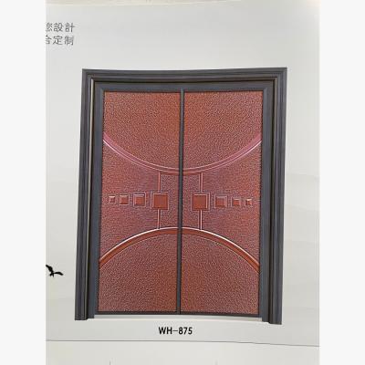 China Modern Luxury Modern Aluminum Security Door Iron Security American Door for sale