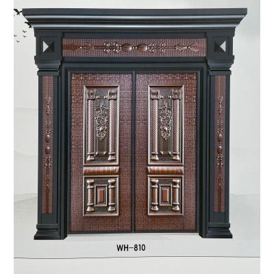 China 2021 Modern Hot Sale Low Price Luxury Security Door Exterior Aluminum Mother And Son Door for sale