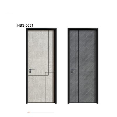 China Roommain Modern Operating Door Designs Single Door Wood Interior Doors With Frames Wood for sale