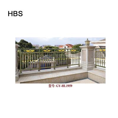 China Modern Aluminum Baluster Coated Antique Mold Powder Fence Designs For Balcony for sale