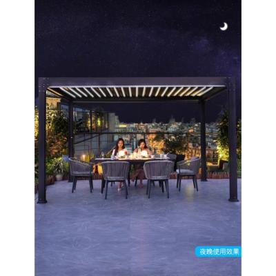 China Easily Assembled Outdoor Electric Aluminum Pergola Unique Design Pergola Kits China Bioclimatica for sale