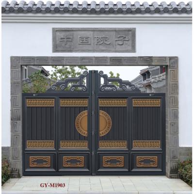 China Customized Modern Double Yard Swing Gate Private Door for sale