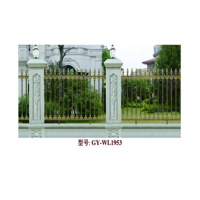 China Modern Powder Coated Aluminum Fence Panels 4x4 Fence Posts Strong Metal Fence Panels for sale