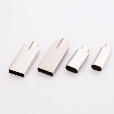 China Zinc Alloy Rectangle Metal Die Casting Parts USB Shell Body for sale