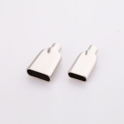 China Rectangle Metal Stamping Zinc Alloy Housing Shell For USB A And Type C Connector Cover for sale