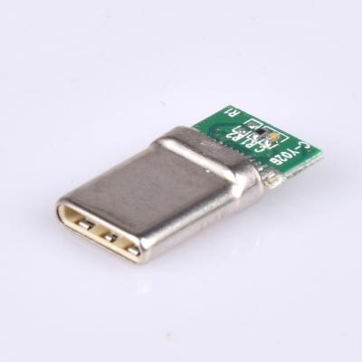 China audio & Factory 3.1 3 Pin Solder USB Video C Connector Male With PCB Mount Jack Plug for sale