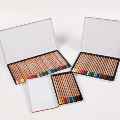 China Professional Custom Art Standard Natural Wood Oily Color Coloring Pencil Set for Drawing with 24/36/48/72/120 Colors for sale