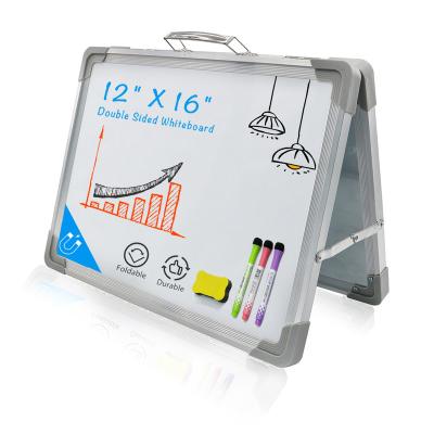 China Small Education White Board Magnetic Double Sided Mini Portable Desktop Dry Erase Board with Stand for Office, Desk, Home for sale