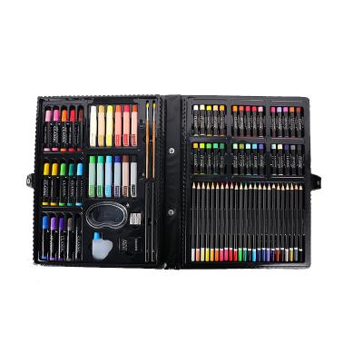 China Hot Sales 92pcs Plastic Box of Morden Art Set Watercolor Pen and Color Pencil Art Set for Kids Painting for sale