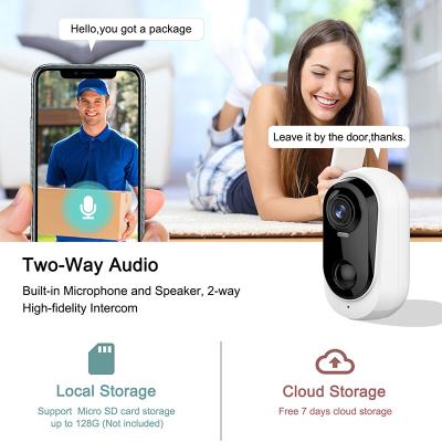 China Human Motion Tracking Wireless Security WI-FI Cameras 2k Night Vision PIR Detection Two Way Audio Camera For Homes Security for sale