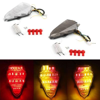 China Tail/Brake/Plate Light Free Shipping LED Tail Light Integrated Turn Signals For Yamaha YZF R6 2008-2014 Smoke for sale