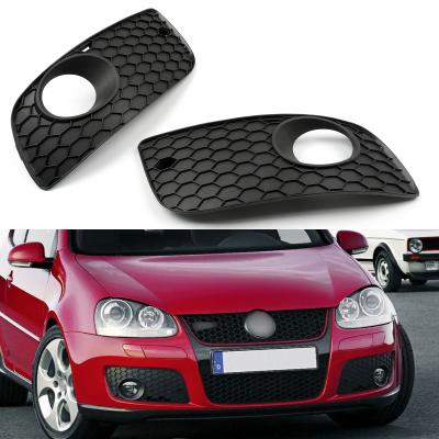 China Areyourshop ABS Mesh Front Bumper Fog Light Cover Grill For VW GOLF 2006-2009 MK5 GTI for sale