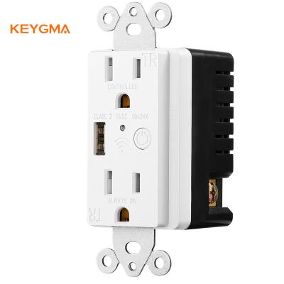 China Wall Outlet Easy Installation Tuya Zigbee Wireless Remote Control Smart Home Plug In Wall Outlet Receptacle for sale