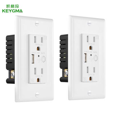 China US 220V Wifi Socket Easy Installation Wall Plug Wifi Smart Home for sale