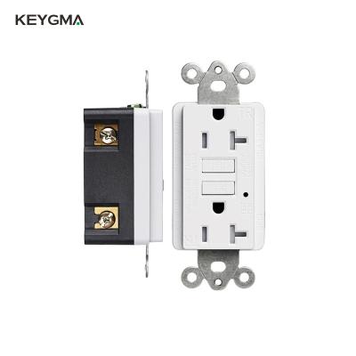 China 100% Test One Keygma 220V 20A GFCI Wall Outlet With Newest Standard UL943 for sale