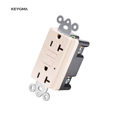 China GFCI Outlet 220V 20Amp Keygma GFCI Outlet 220V 20Amp Receptacle With Test And Reset for sale