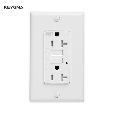 China 100% Test One Standard Keygma USA TR WR 20A 125V GFCI Wall Outlet for sale