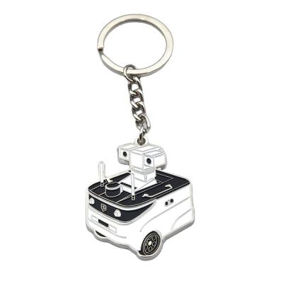 China Custom Custom Robot Metal Soft Hard Model China Manufacturers Iron Zinc Alloy Metal Enamel Keychains for sale